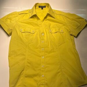 Yellow Button-Up Women’s Shirt